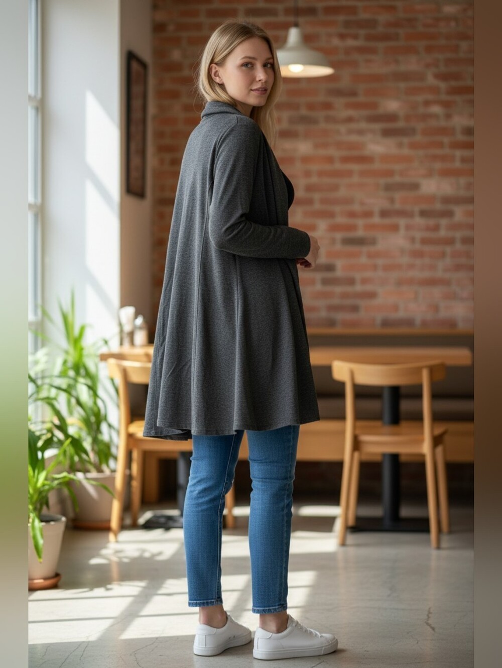 Phoenix Florence Cozy Draped Cowl-Neck Top Size X-Large NWT - Picture 2 of 11